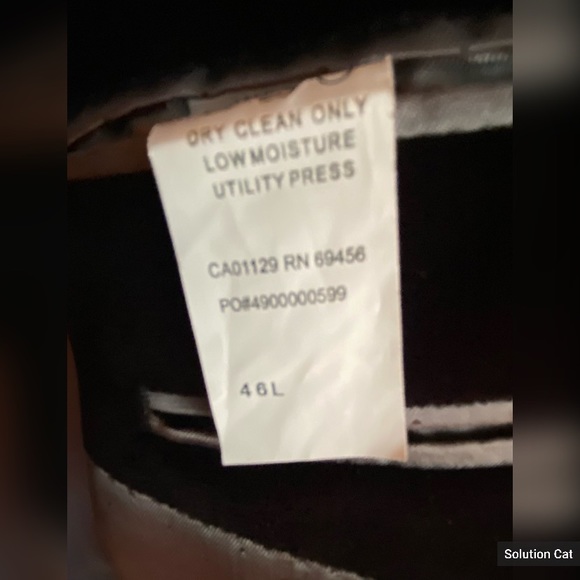 Black velvet jacket by Calvin Klein - Picture 3 of 3